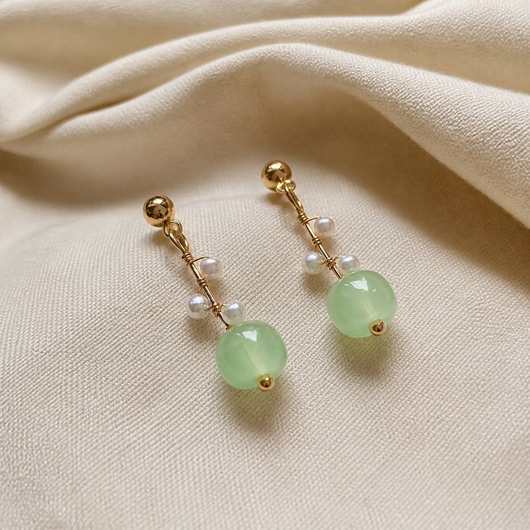 Refined Gold Accent Pearl Earrings