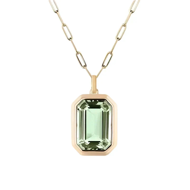 Sarina Elowen Emerald Necklace