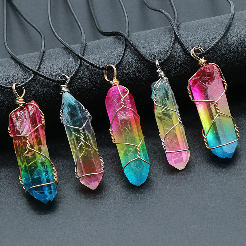Tree of Life crystal pendant necklace
