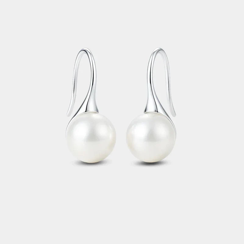 Elegant Drop Earrings with Pearls