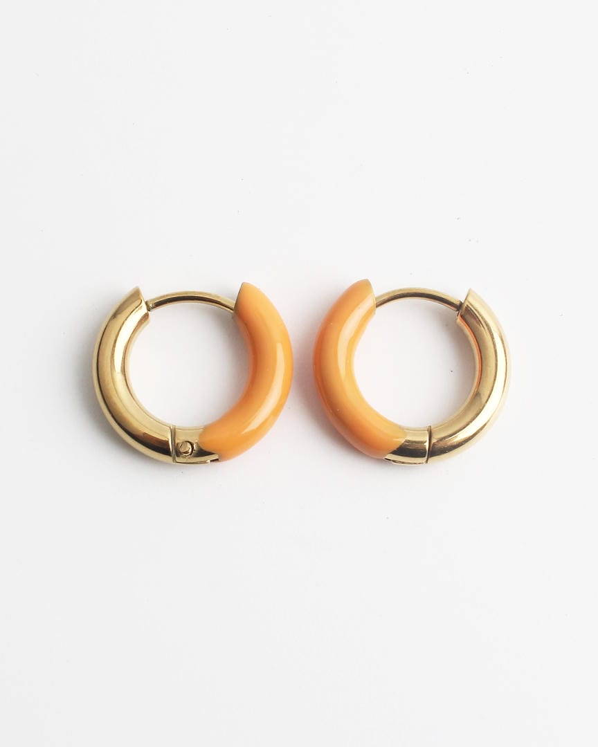 Happy colorful Hoop Earrings