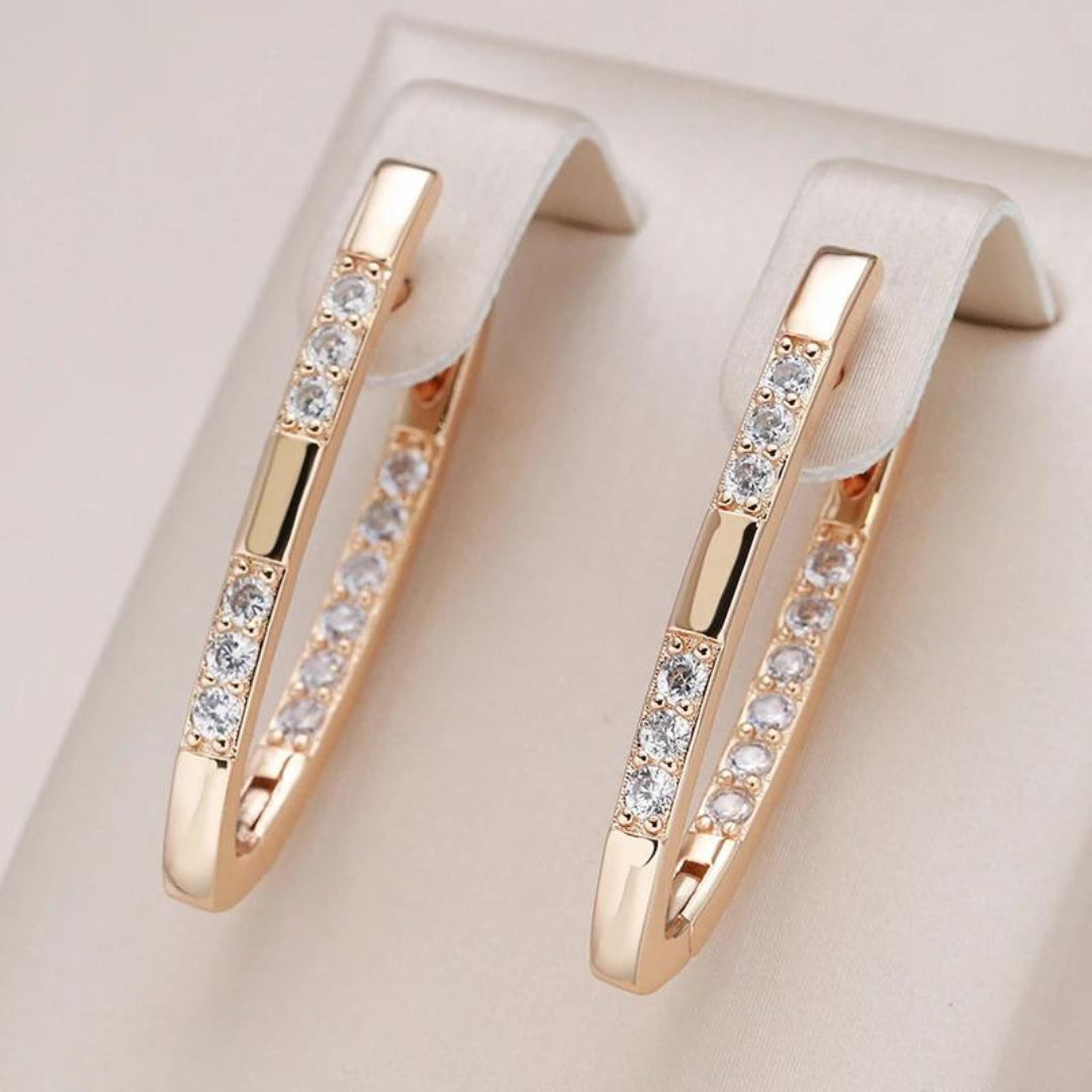 Radiant Crystal Zirconia Earrings