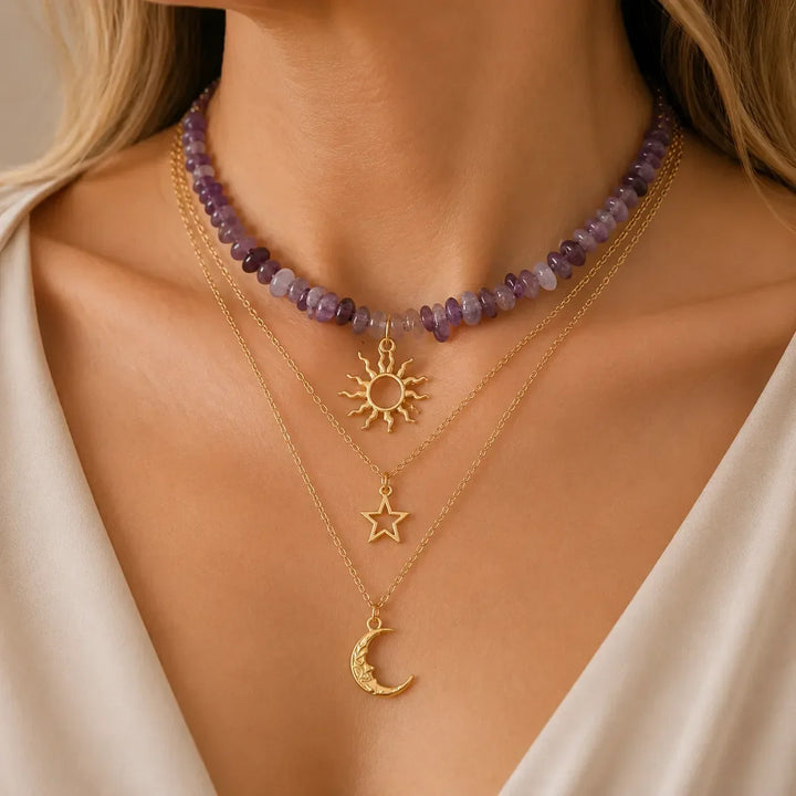 Celestial Layered Necklace Set