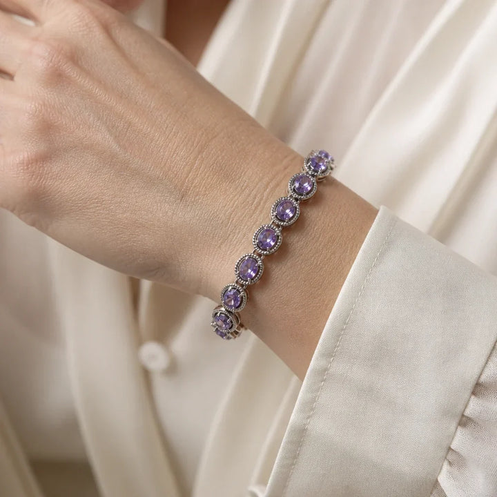 Cubic Zirconia Link Bracelet