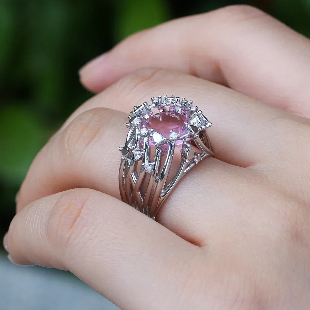 Prestigious Pink Stone Ring