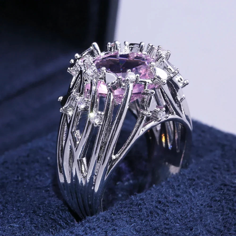 Prestigious Pink Stone Ring