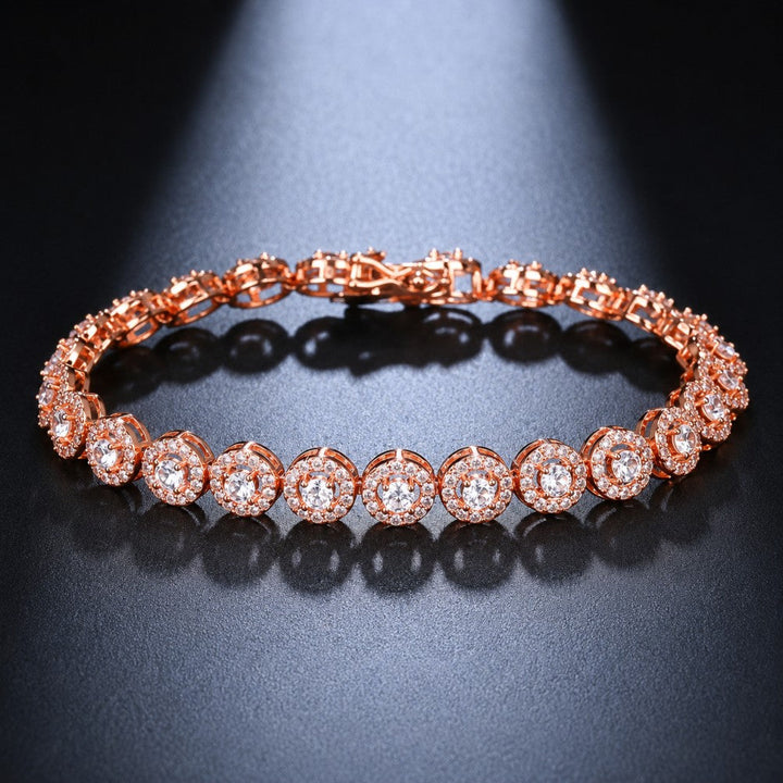 Shimmering Round Zirconia Bracelet