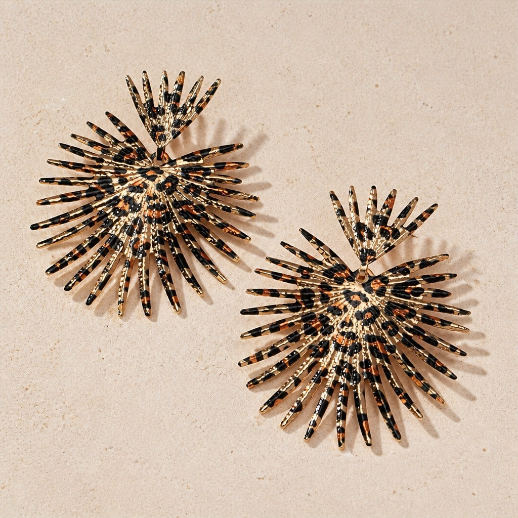 Lavish Leopard Statement Earrings
