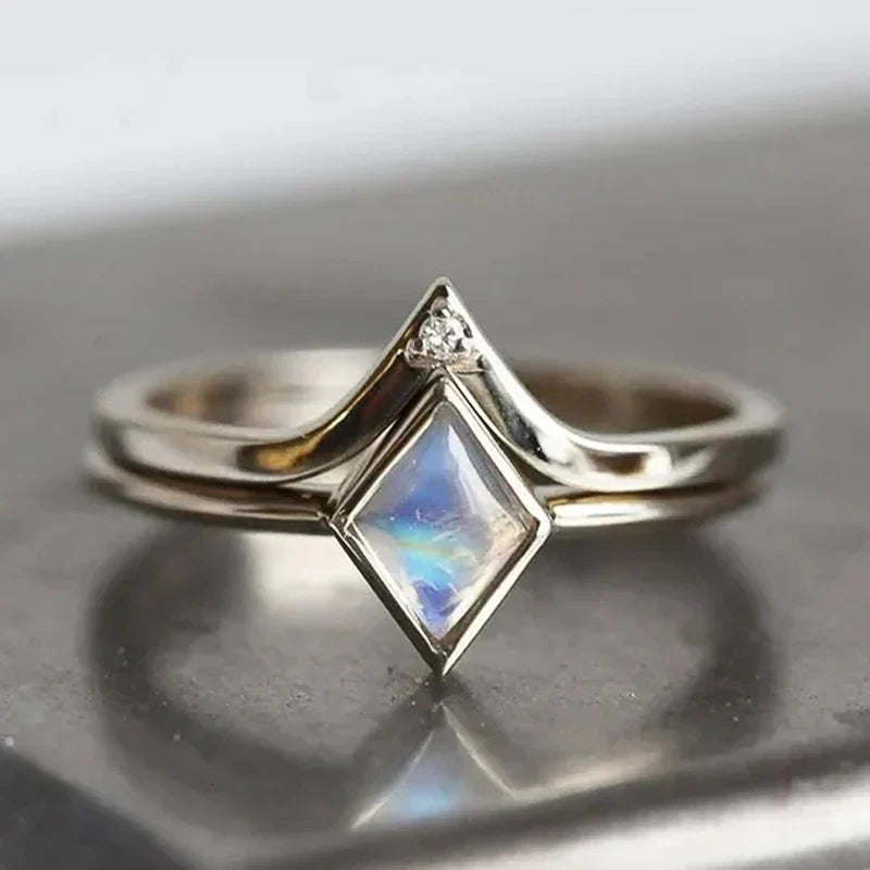 Timeless Chic Rhombic Opal Ring