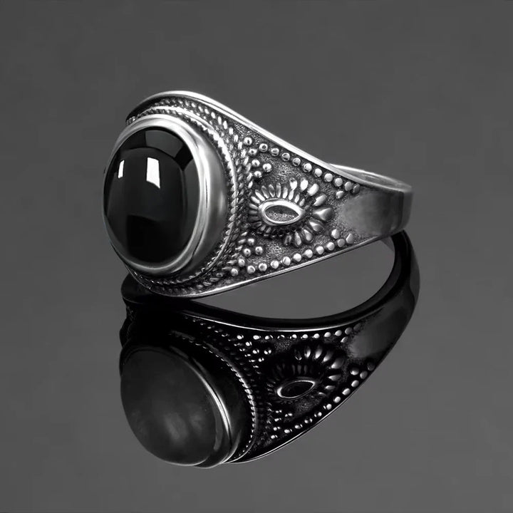 Black Onyx Signet Ring