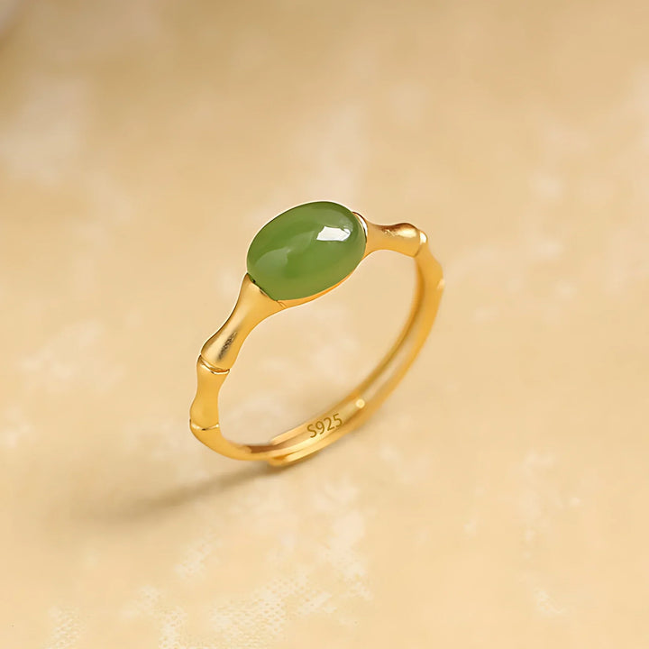 Polished Pearl Bamboo Ring