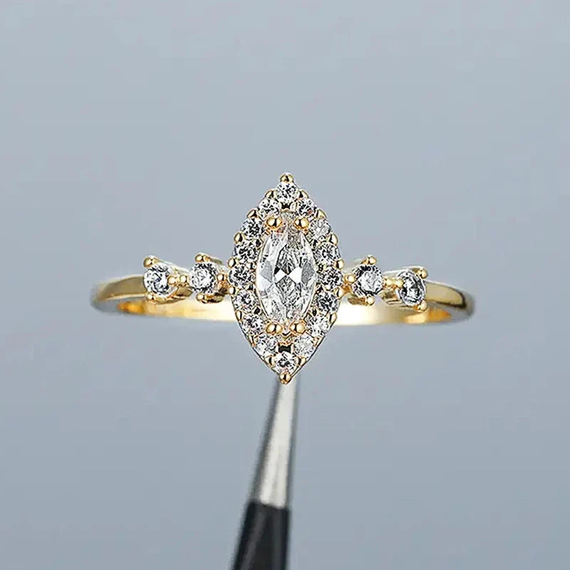 Exquisite Marquise Zirconia Ring