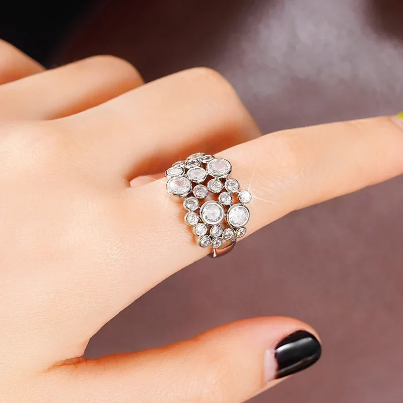 Lavish Round Cubic Zirconia Ring