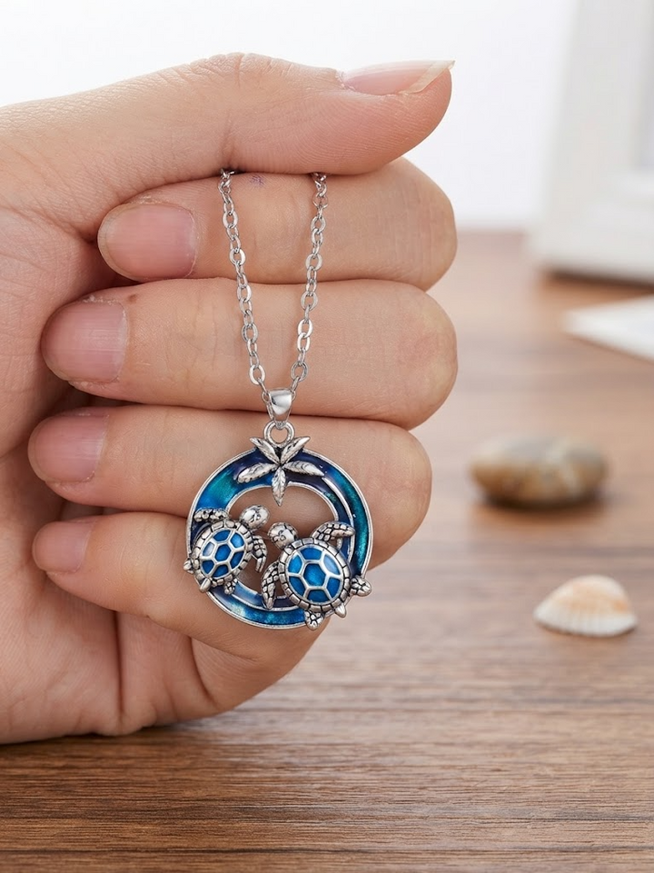 Tidebound Turtle Necklace