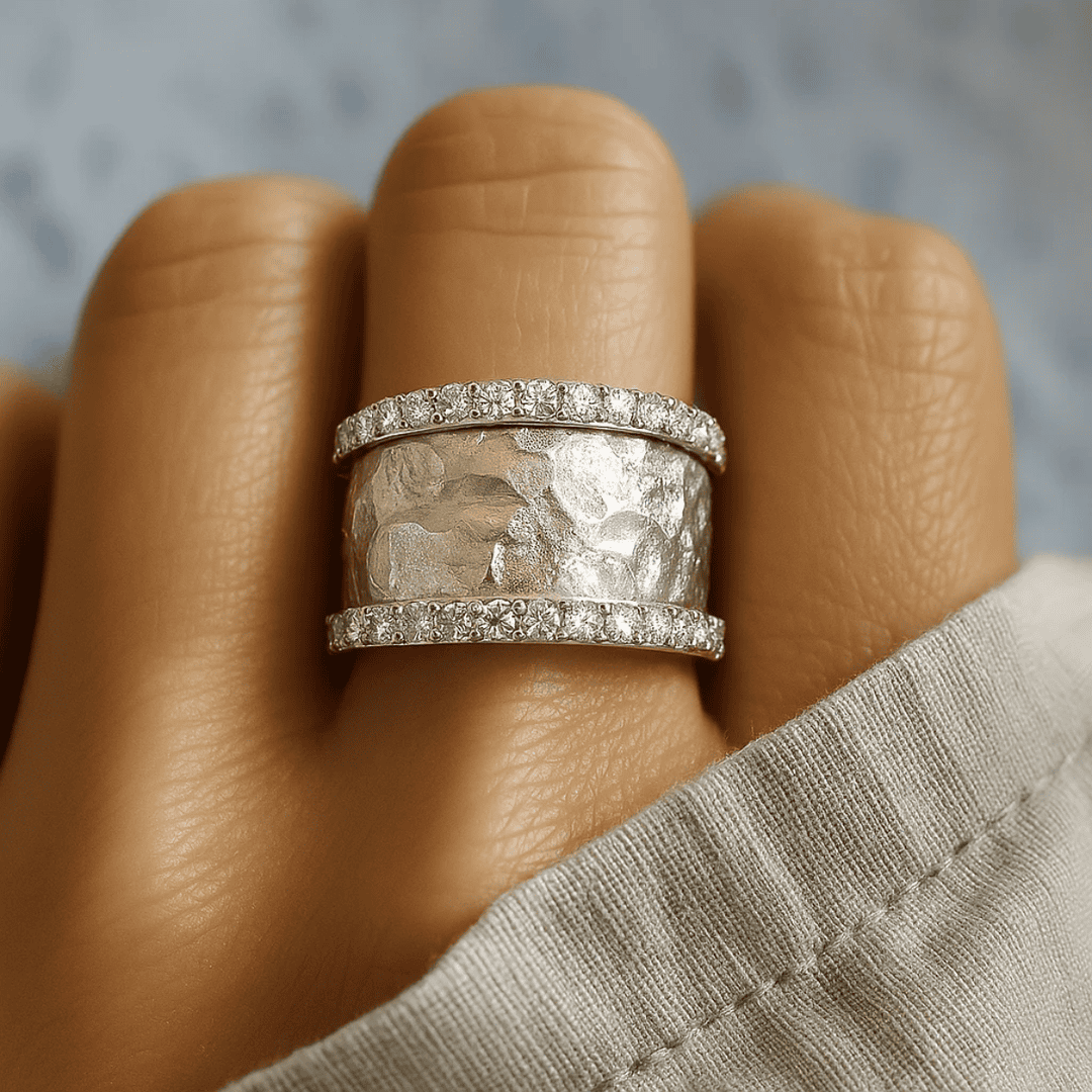 Vintage Silvered Zicornia Ring