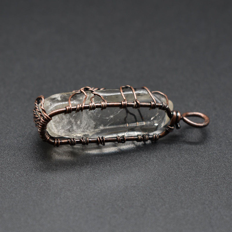 Tree of Life crystal pendant necklace