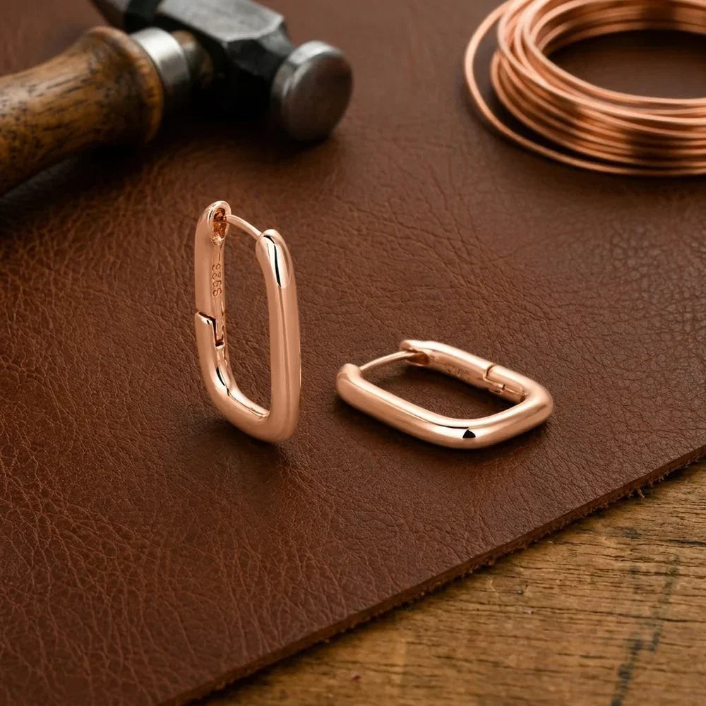 Urban Clasp Copper Earrings