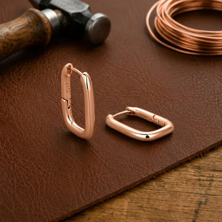 Urban Clasp Copper Earrings