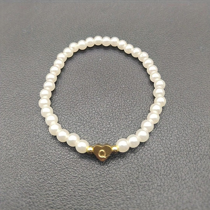 A-Z Pearl Beaded Bracelet