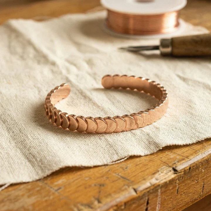 Refined Copper Bangle Bracelet