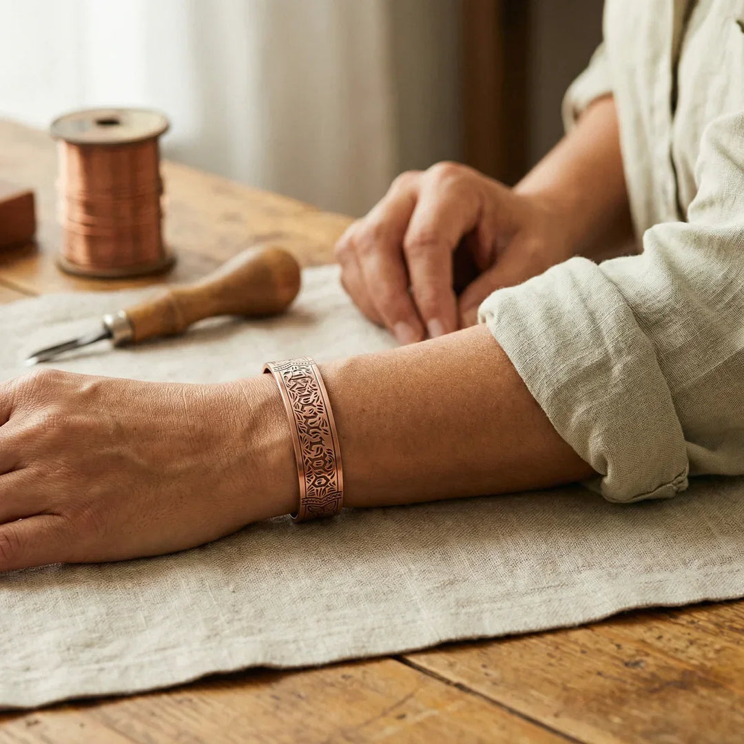 Opulent Drift Copper Bracelet