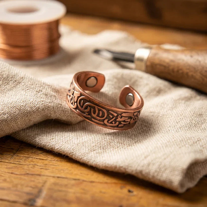 Burr Copper Infinity Band