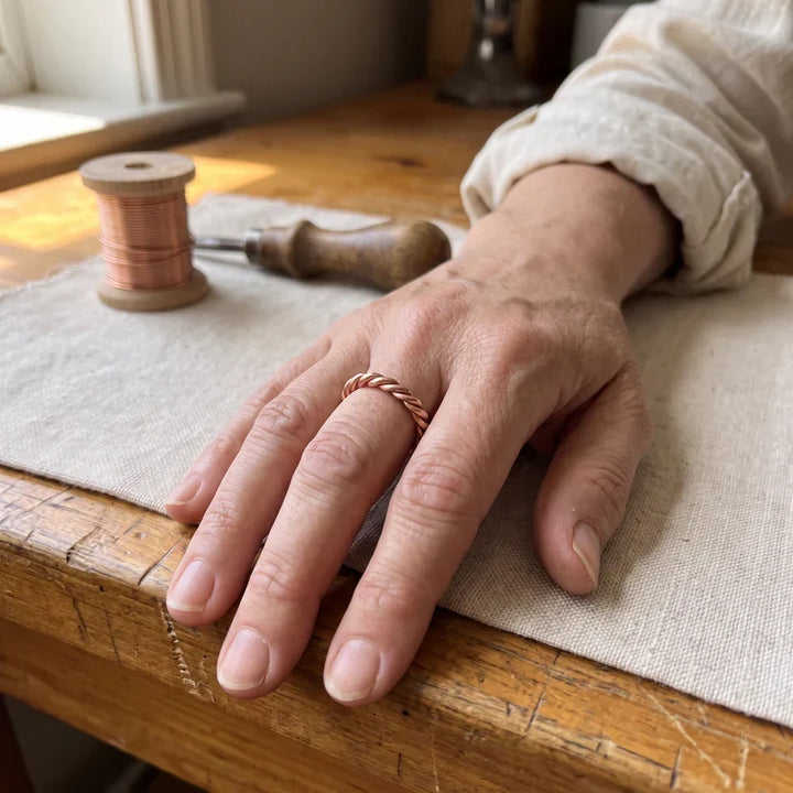Statement Copper Tensor Ring