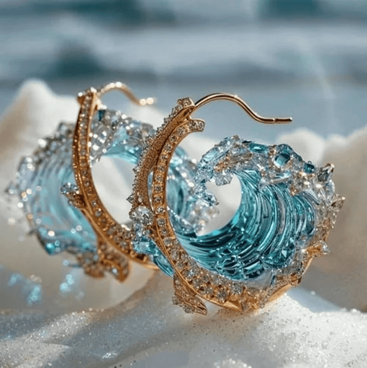 Earrings with the Spirit of the Ocean